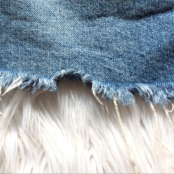 FP “Zip it Up” Distressed Denim Skirt - Picture 8 of 11